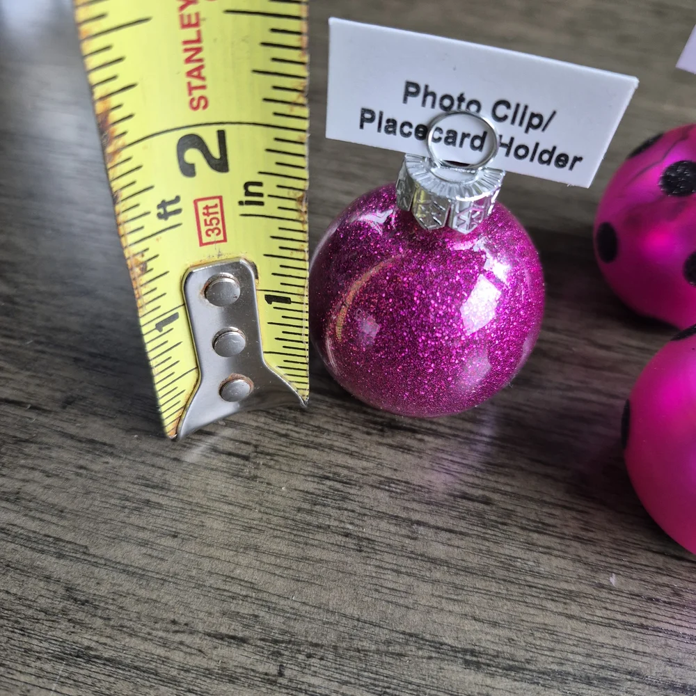 Stanley Pink and Black Polka Dot Ornaments